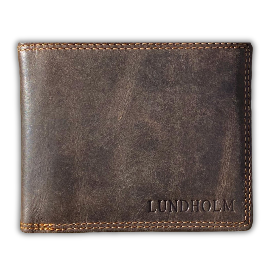 Leren portemonnee heren leer portefeuille heren - RFID anti-skim - Donkerbruin Hunter luxe Leer