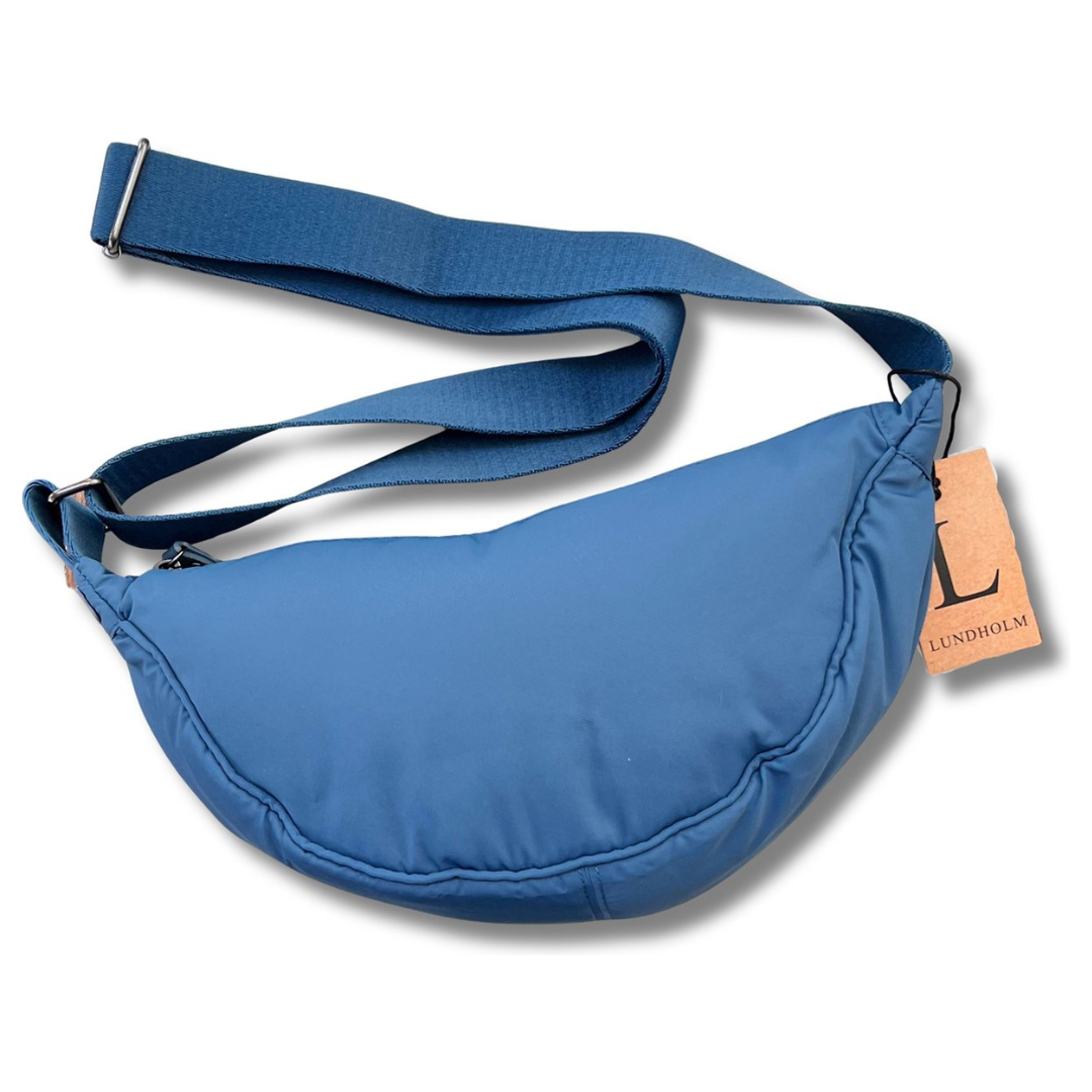 Heuptasje dames blauw banana bag - crossbody tasje festival - Fanny pack blauw
