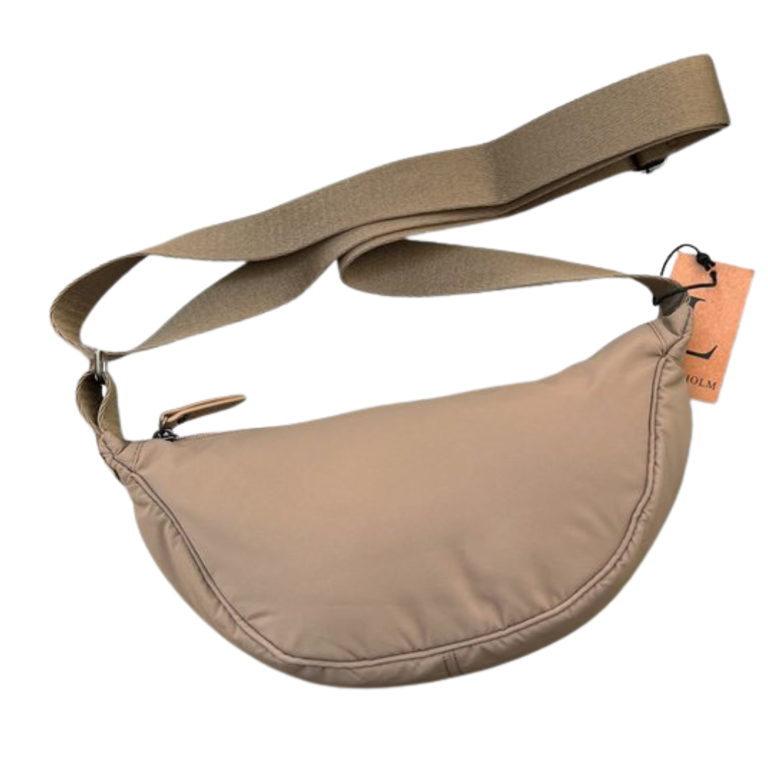 Heuptasje dames taupe banana bag - crossbody tasje festival - Fanny pack taupe