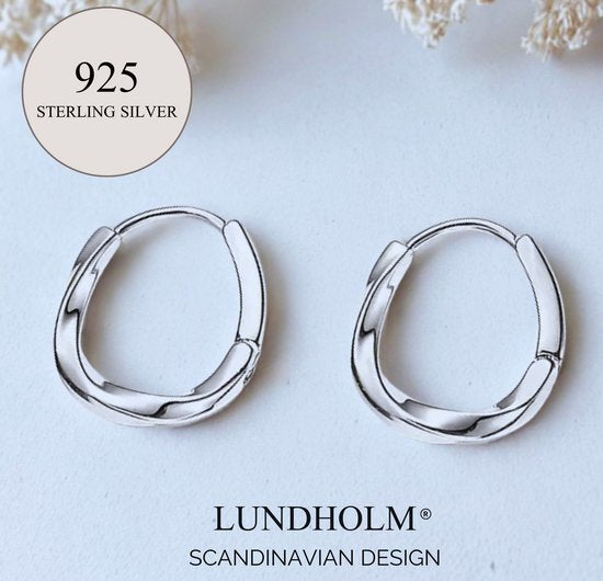 925 Zilveren Dames Twisted Wave Hoops - Oorbellen Dames Geometrisch