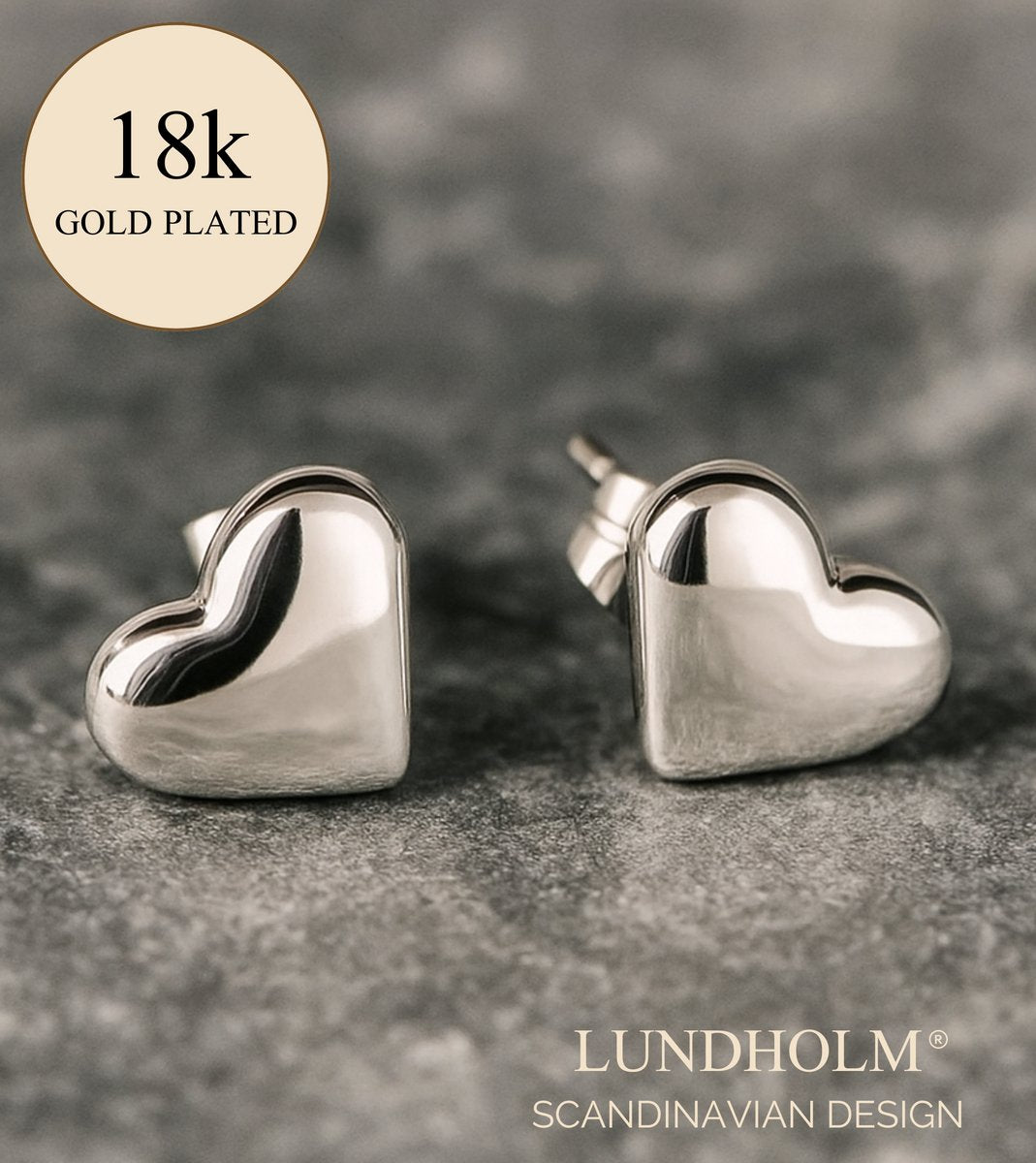 Kleine Oorknopjes Dames Zilverkleurig Hartje – Premium Stainless Steel Zilverkleurig – Kleine Massieve Hartjes