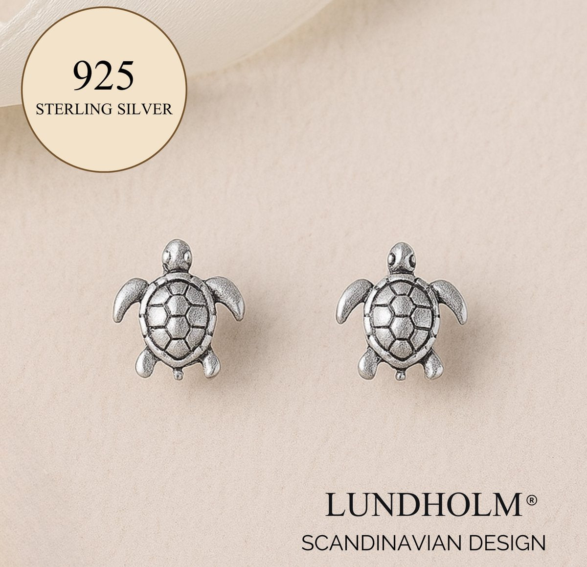 Luxe 925 Zilveren Schildpad Studs - Oorbellen Meisje - Luxe Oorknopjes