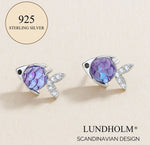 Luxe 925 Zilveren Dames Vis Oorknopjes - Oorbellen Meisje Vissen