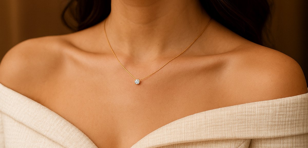Luxe Ketting Dames Hanger Goudkleurig – Premium Stainless Steel – Minimalistisch met Zirkonia