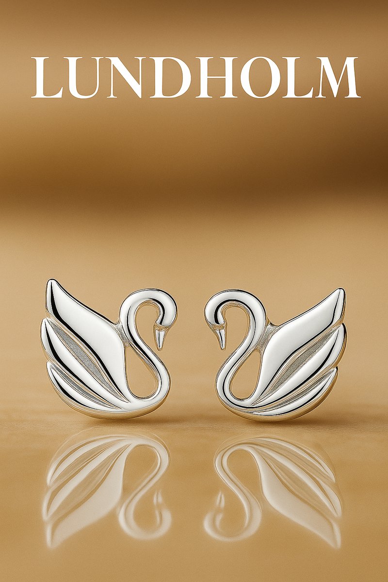 Luxe Kleine Oorknopjes Dames Zwaan – 925 Sterling Zilver – Elegante Zwaan Oorbellen