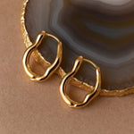 Luxe Oorbellen Goudkleurig - Premium Stainless Steel Oorringen Verguld - Geometrisch