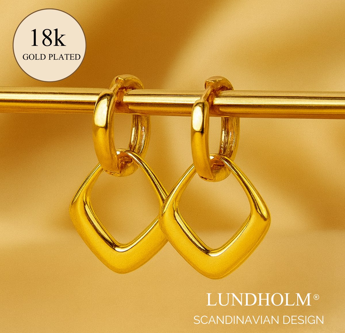Premium Stainless Steel luxe Oorbellen Goudkleurig Elegant Scandinavisch Design – Waterbestendig