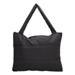 Tas Dames Puffer shopper groot Nylon - Schoudertas dames gewatteerde tas - tassen dames shopper - Zwart - vrouwen cadeautjes - Nykroppa serie