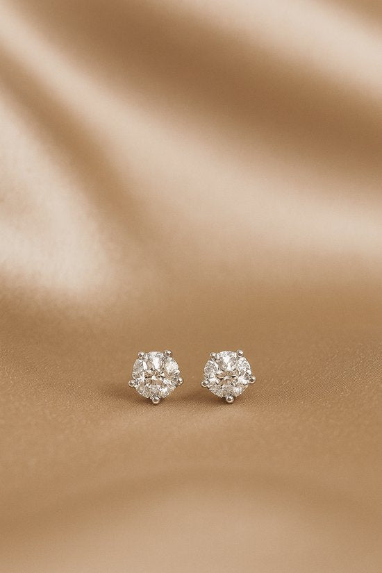 925 Sterling Zilveren Dames Zirkonia Oorknopjes Studs
