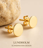 Lundholm Liora – Ronde Oorknopjes Tweede Gaatje – Goudkleurig – 4 mm