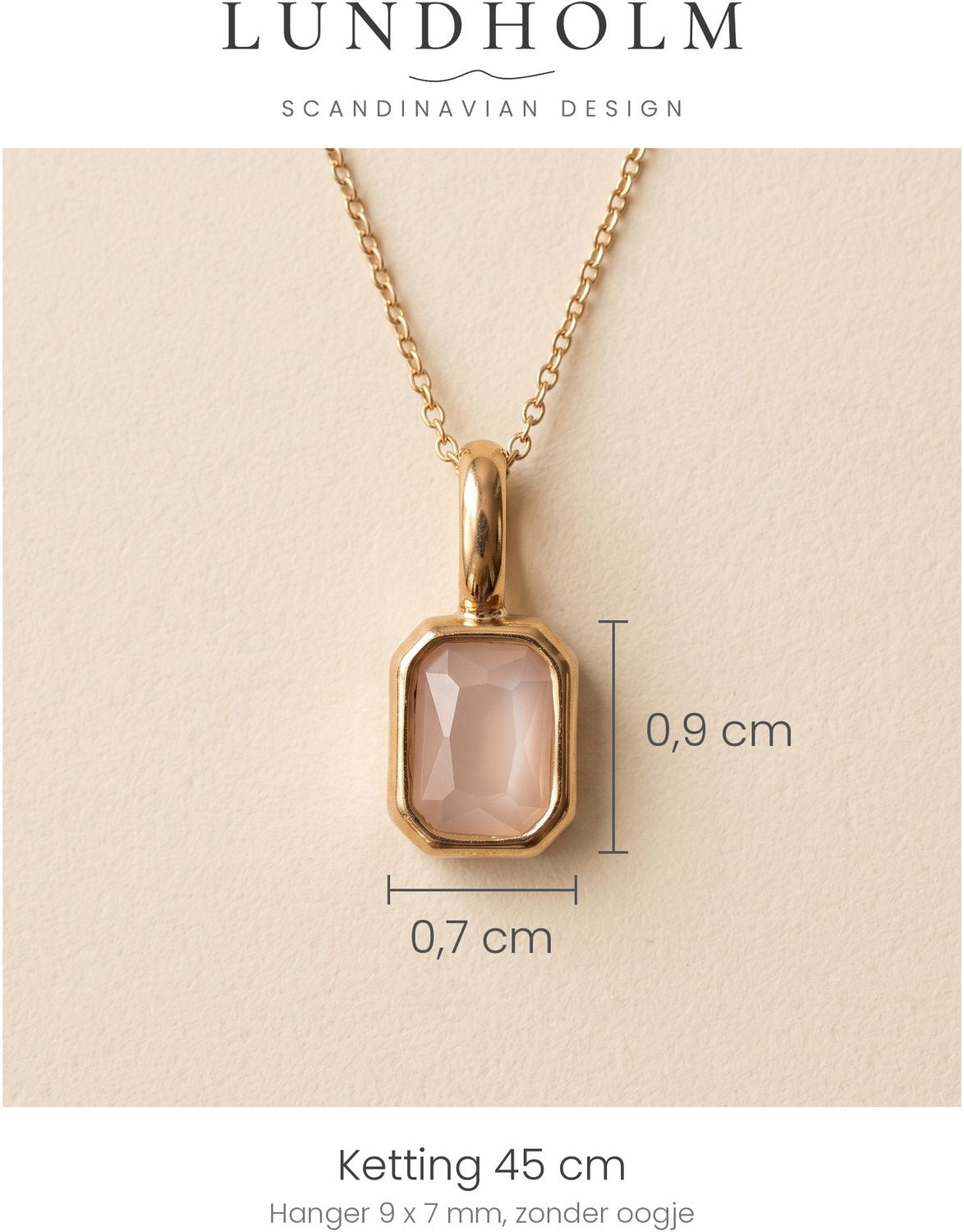 Lundholm Josefin geboortesteen ketting juni, goudkleurig, foto 6