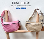 Lundholm Alta heuptas roze dames — detail brede tassenriem
