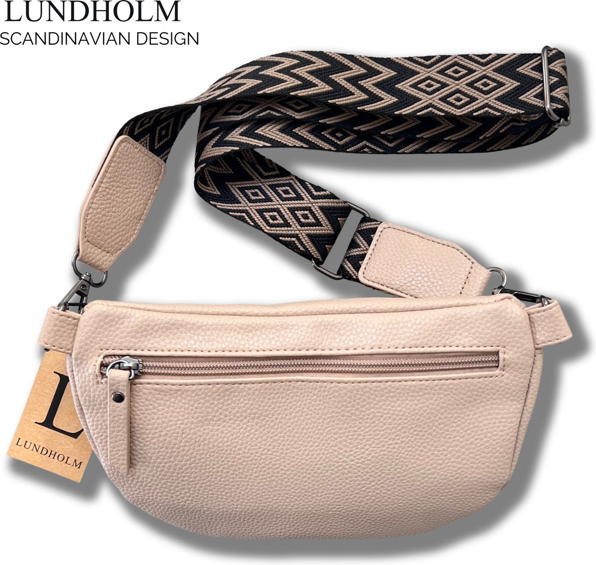 Lundholm Alta heuptas taupe dames — lifestyle gedragen Scandinavisch design