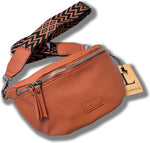Lundholm Alta heuptas bruin dames — detail rits en band