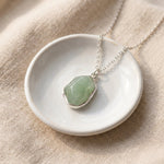 Lundholm Rosan Groene Aventurijn Ketting detail