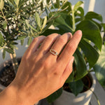 Lundholm Nella fidget ring met zirkonia zilverkleurig 3