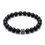 Lundholm Odin Heren Armband Zwart Mat