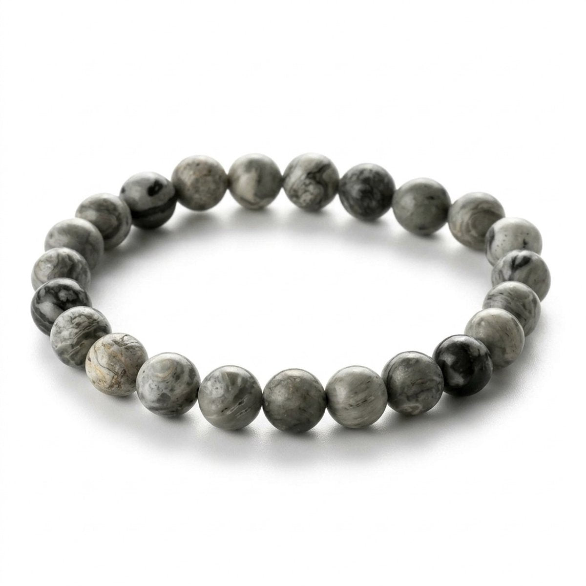 Lundholm Vegard Heren Armband Map Stone Grijs