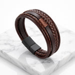 Lundholm Julian Heren Armband Bruin