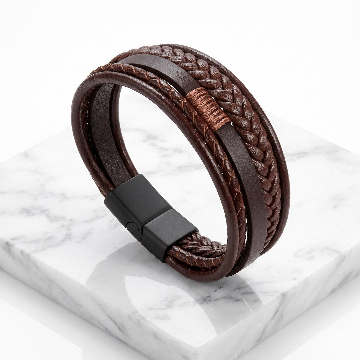 Lundholm Julian Heren Armband Bruin