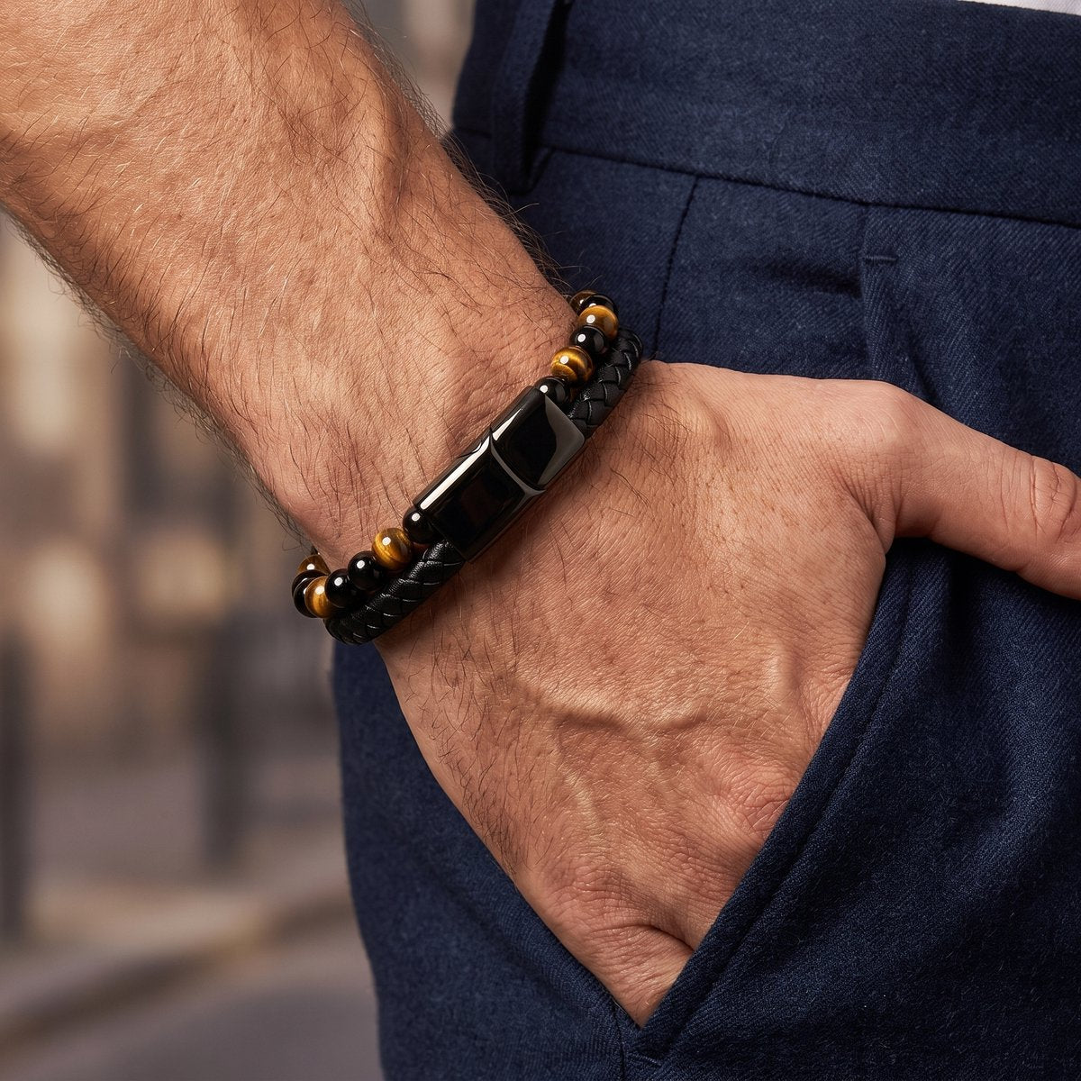 Lundholm Arvid Armband gedragen door man – stoer en stijlvol