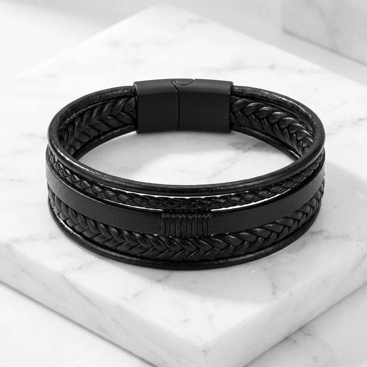 Lundholm Julian Heren Armband Zwart
