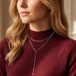 Lundholm Nathalie zilver layered ketting dames stainless steel