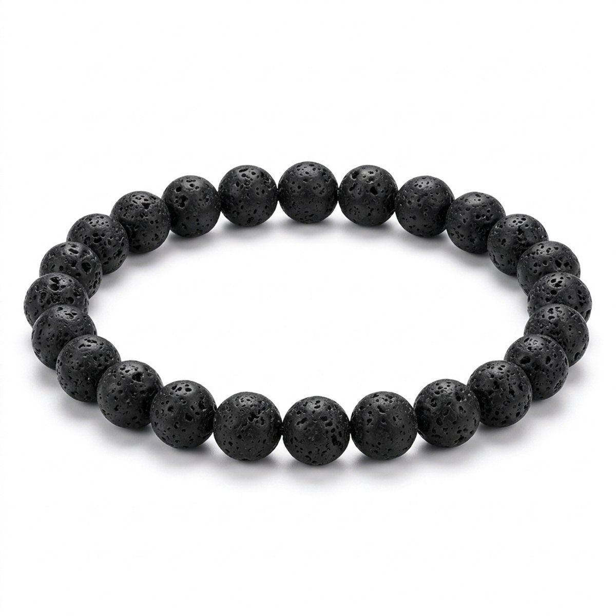 Lundholm Eirik Heren Armband Lavasteen Puur