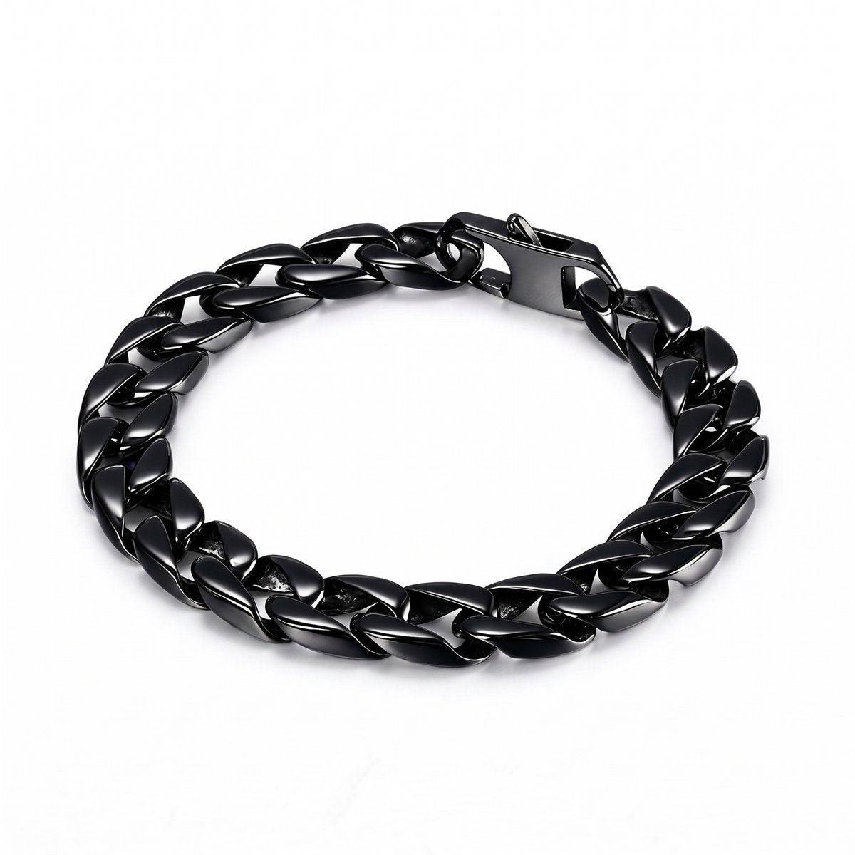 Lundholm Axel Cuban Link Armband Zwart