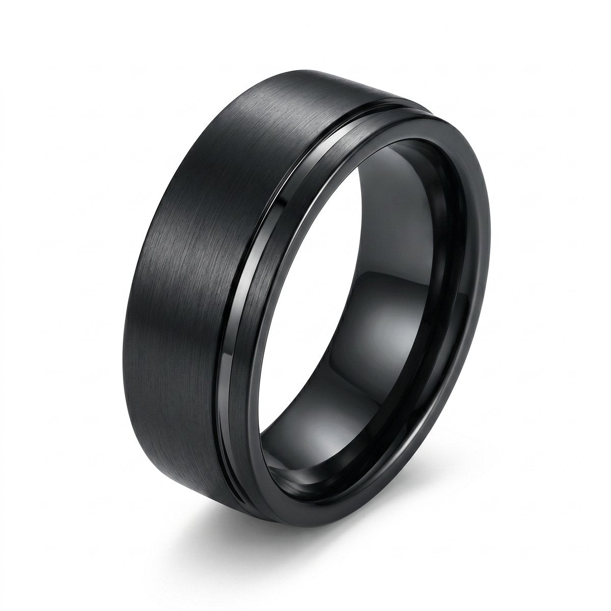Lundholm Magnus Heren Ring Zwart 8mm