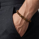 Lundholm Knut Tijgeroog Chips Armband detail