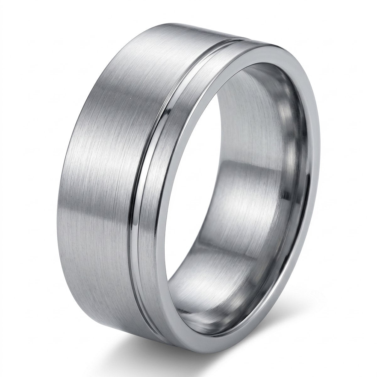 Lundholm Magnus Heren Ring Zilverkleurig 8mm