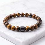 Lundholm Gunnar Heren Armband Tijgeroog Goudbruin