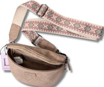 Lundholm Heby heuptas beige dames — detail brede tassenriem