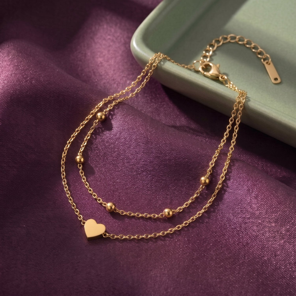 Lundholm Uppsala bedelarmband goudkleurig, detail