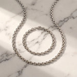 Lundholm Vendela sieradenset ketting en armband, zilverkleurig