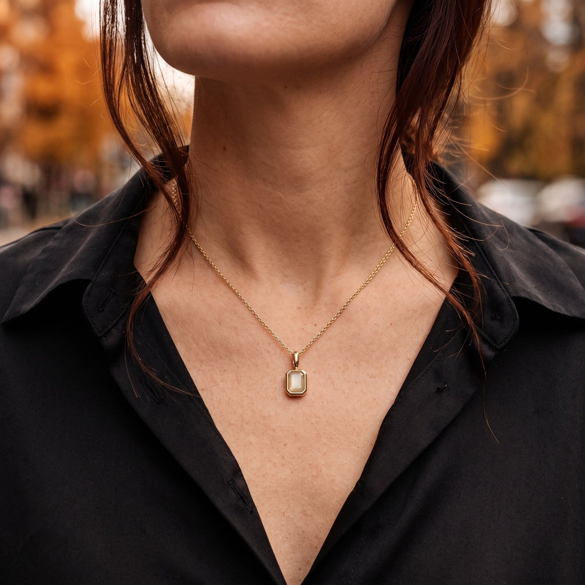 Lundholm Josefin geboortesteen ketting oktober, goudkleurig, foto 5