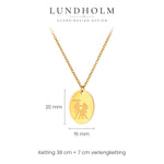 Lundholm Solenne sterrenbeeld ketting Tweelingen, goudkleurig, foto 5