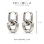 Lundholm Inka oorringen zilverkleurig – foto 5