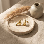 Lundholm Lana – Sculptural Statement Oorknopjes Dames