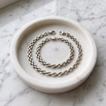 Lundholm Vendela sieradenset ketting en armband, zilverkleurig, detail