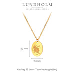 Lundholm Solenne sterrenbeeld ketting Leeuw, goudkleurig, foto 5