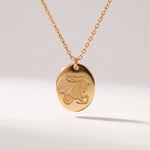 Lundholm Solenne sterrenbeeld ketting Steenbok, goudkleurig