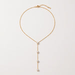 Lundholm Naomi Y-ketting met zirkonia goudkleurig, sfeerbeeld
