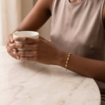Caroline Armband Stainless Steel Hartjes Armband met Zirkonia Goudkleurig foto 5
