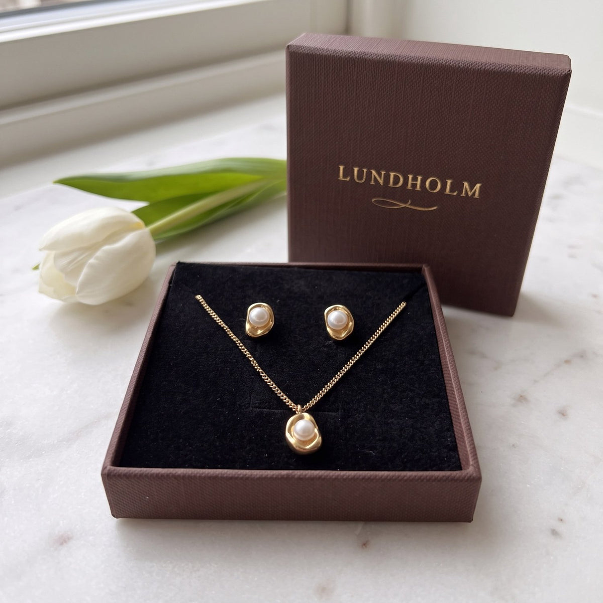 Lundholm Whitney sieradenset in luxe Lundholm doosje