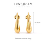 Lundholm Mirthe druppel oorbellen goudkleurig, stainless steel – foto 6