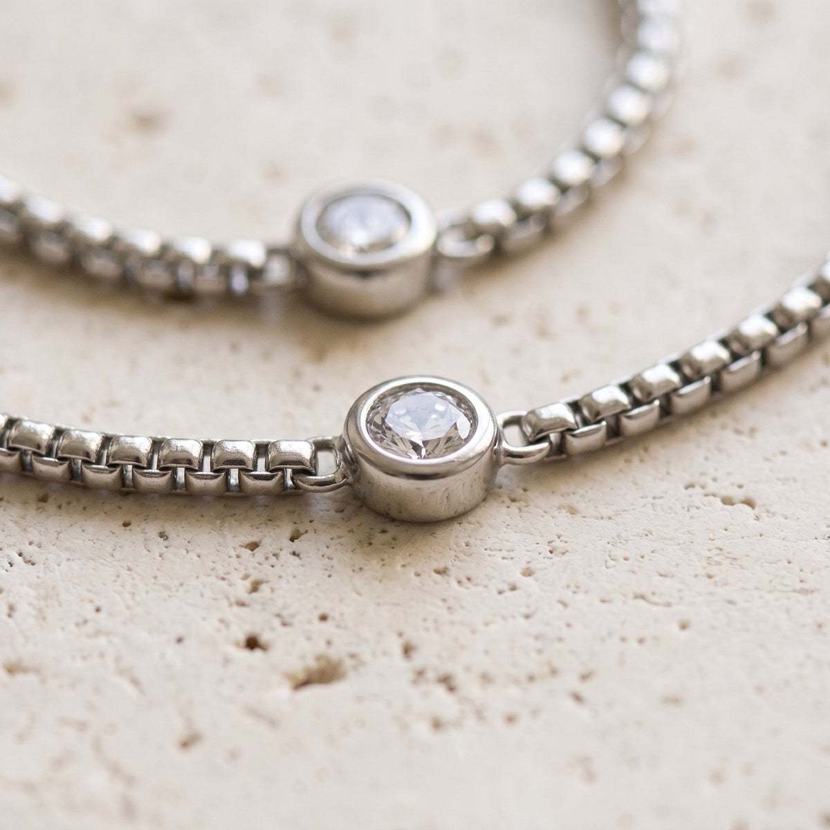 Lundholm Anah – Zirkonia Sieradenset met Ketting en Armband – Zilverkleurig – foto 3
