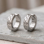 Lundholm Oscar heren earcuff oorbellen, zilverkleurig