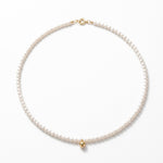 Lundholm Mathilda parel choker met gouden kraaltje